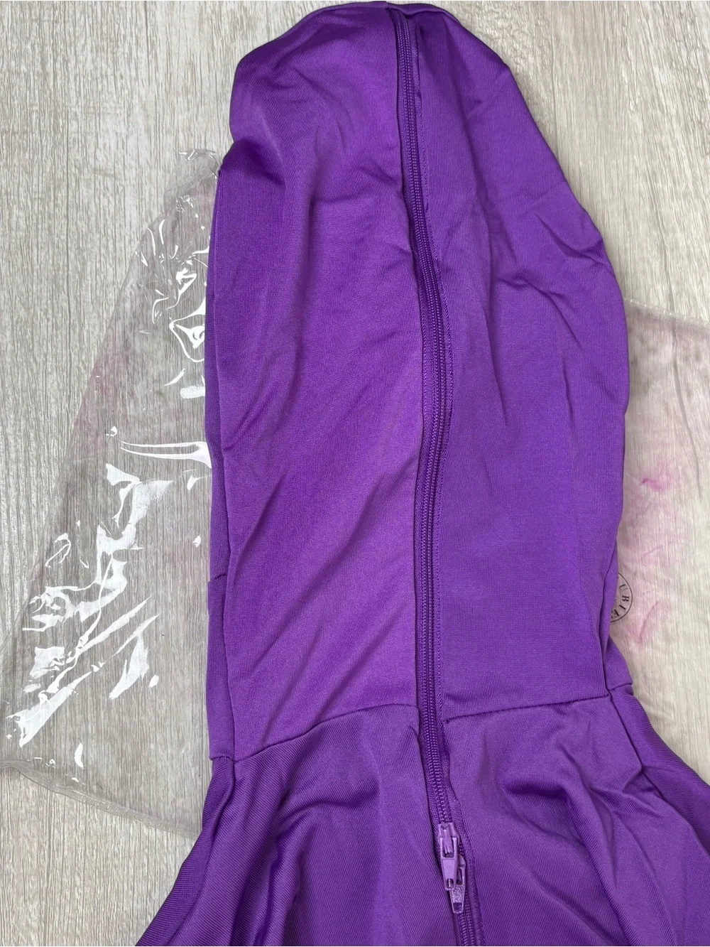 Rubies Second 2nd Skin Full Body Jumpsuit with Face Mask Adult Medium Purple
